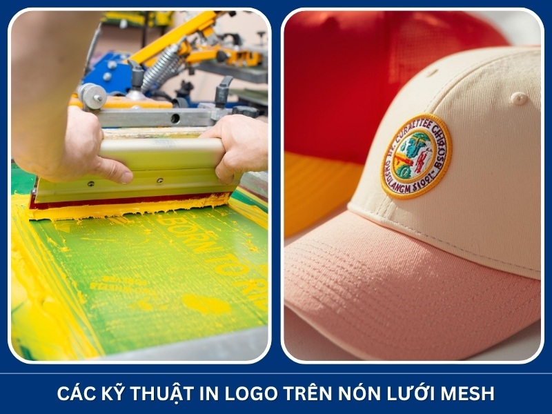Các kỹ thuật in logo trên nón lưới mesh