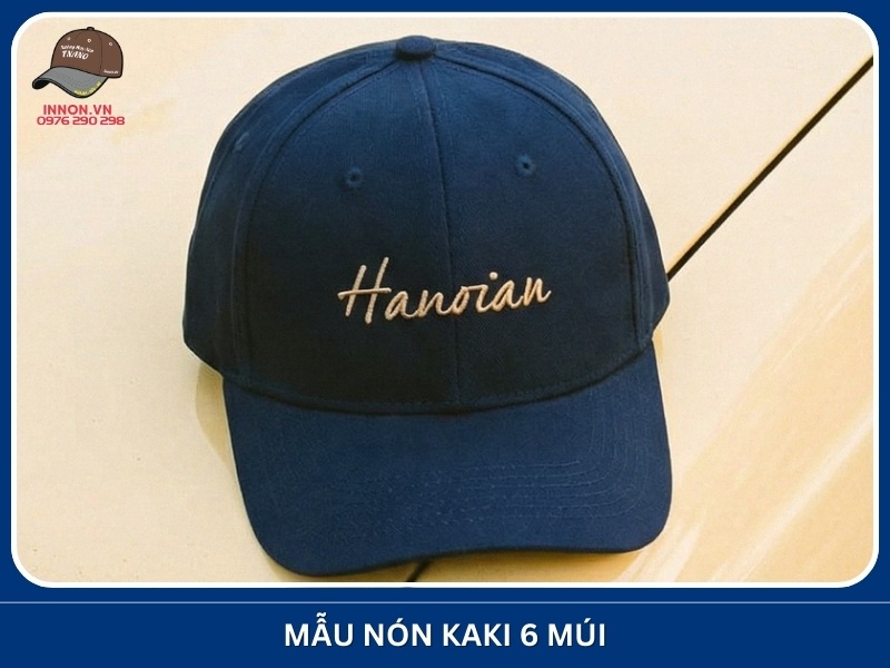 Mẫu nón kaki 6 múi