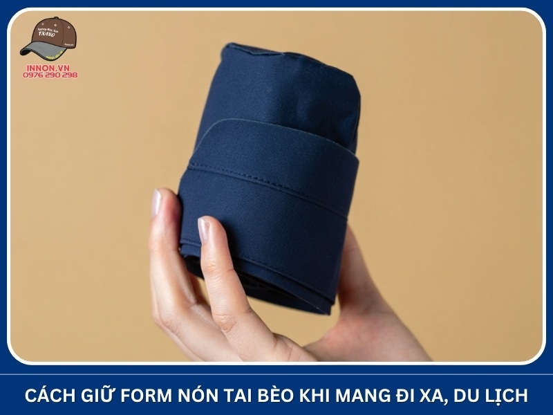 Cách giữ form nón tai bèo khi mang đi xa, du lịch