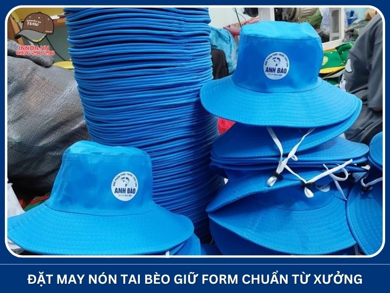 Đặt may nón tai bèo giữ form chuẩn từ xưởng