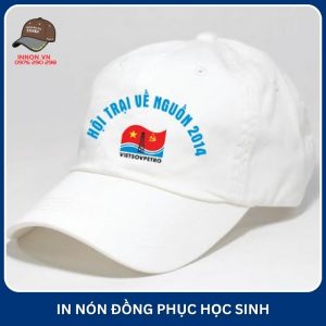 In nón đồng phục học sinh theo yêu cầu GIÁ XƯỞNG