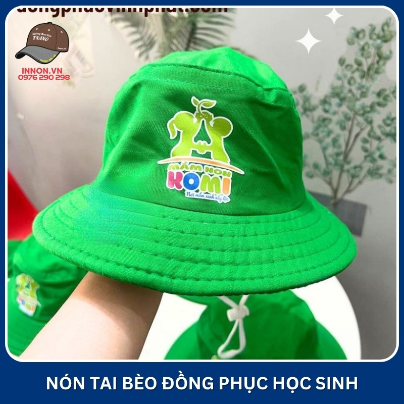 In nón đồng phục học sinh 6 Nón tai bèo đồng phục học sinh