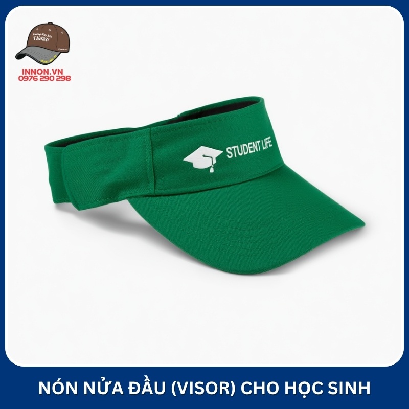 In nón đồng phục học sinh 7 Nón nửa đầu (visor) cho học sinh