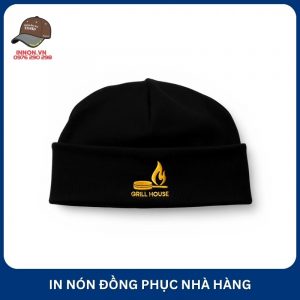 in nón đồng phục nhà hàng