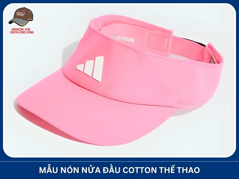 Mẫu nón nửa đầu cotton thể thao