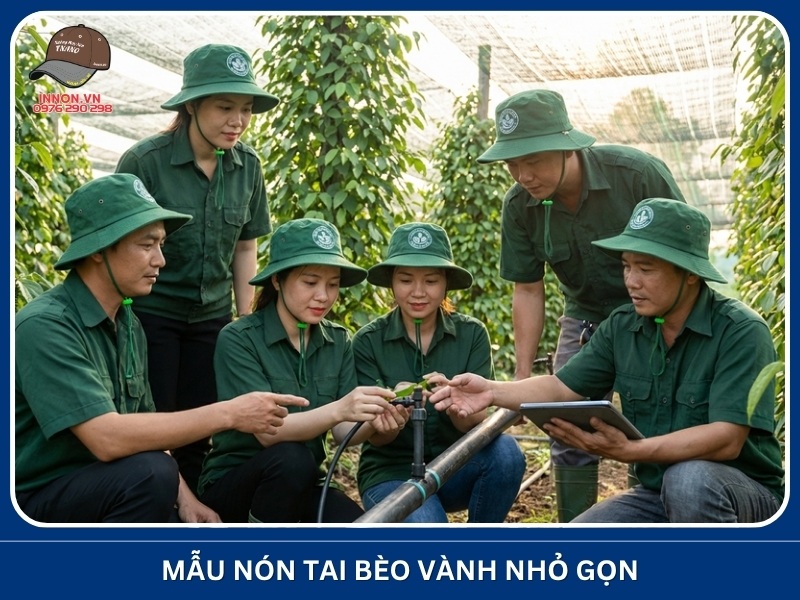 Mẫu nón tai bèo vành nhỏ gọn
