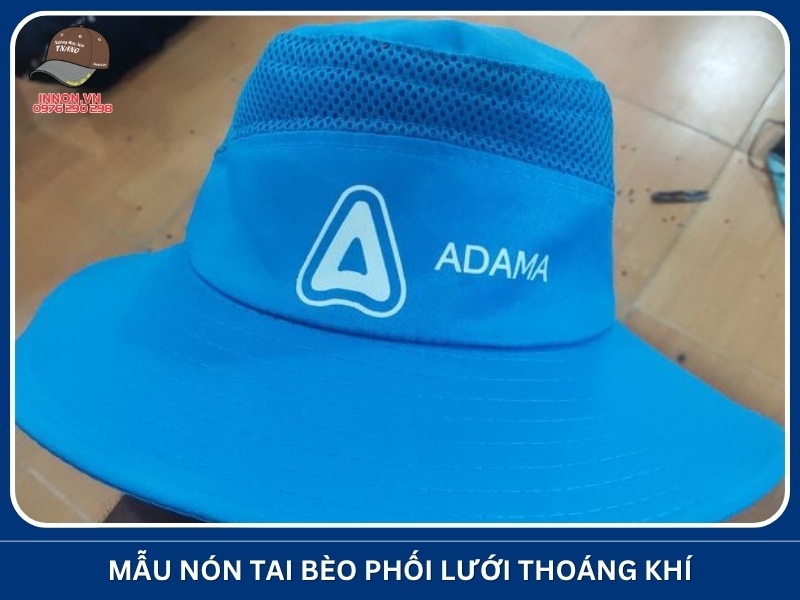 Mẫu nón tai bèo phối lưới thoáng khí