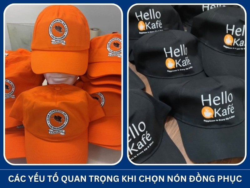 Các yếu tố quan trọng khi chọn nón đồng phục