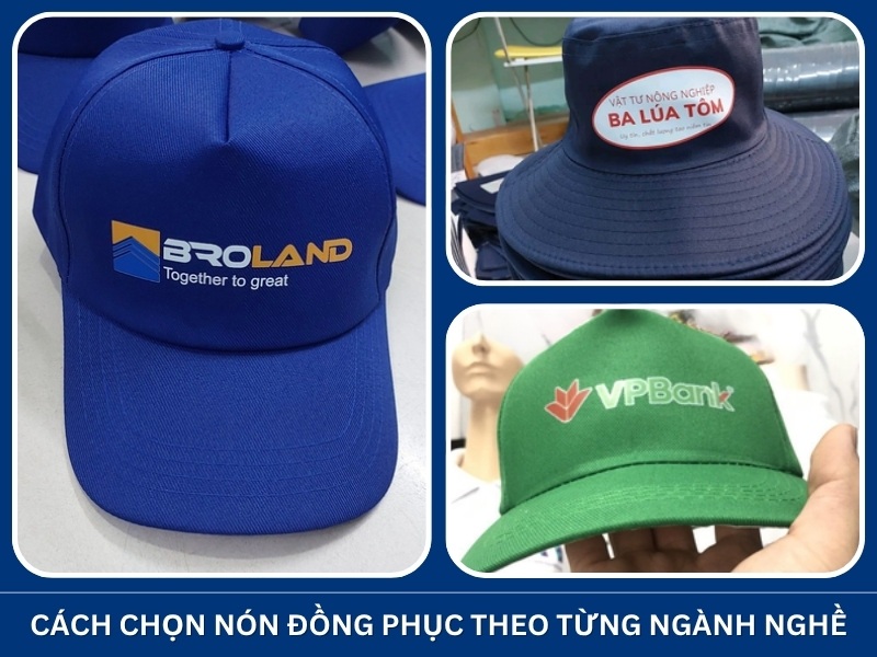 Cách chọn nón đồng phục theo từng ngành nghề