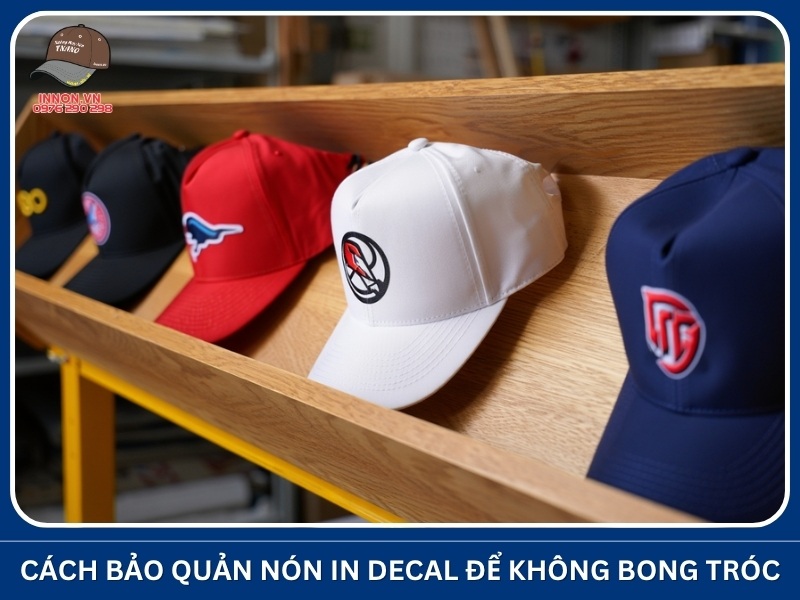 Cách bảo quản nón in decal để không bong tróc