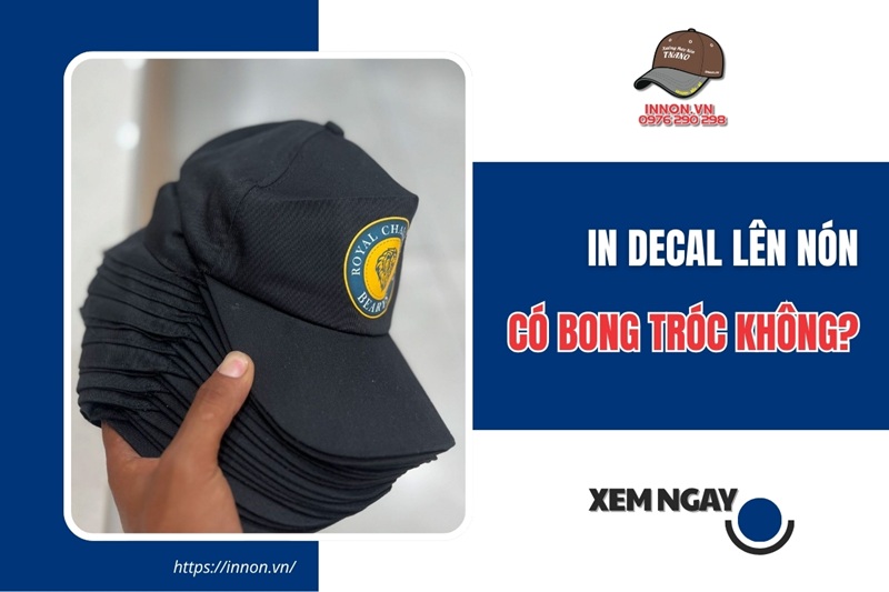 In decal lên nón có bong tróc không? Giải đáp CHI TIẾT