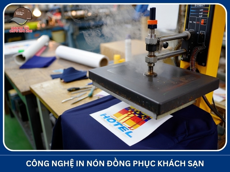 Công nghệ in nón đồng phục khách sạn