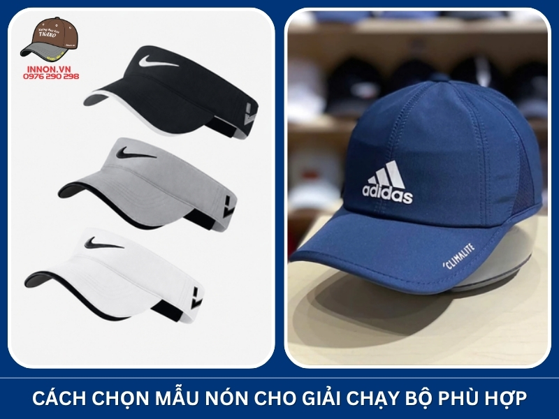 Cách chọn mẫu nón cho giải chạy bộ phù hợp