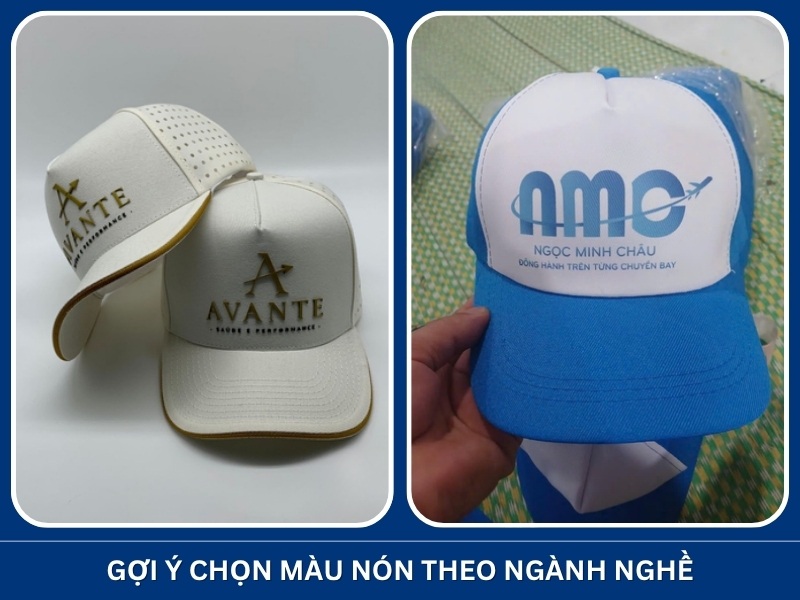 Gợi ý chọn màu nón theo ngành nghề