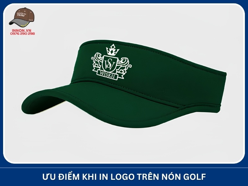Ưu điểm khi in logo trên nón golf