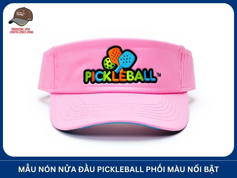 Mẫu nón nửa đầu phối màu nổi bật