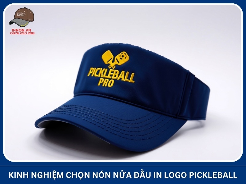 Kinh nghiệm chọn mẫu nón nửa đầu in logo pickleball