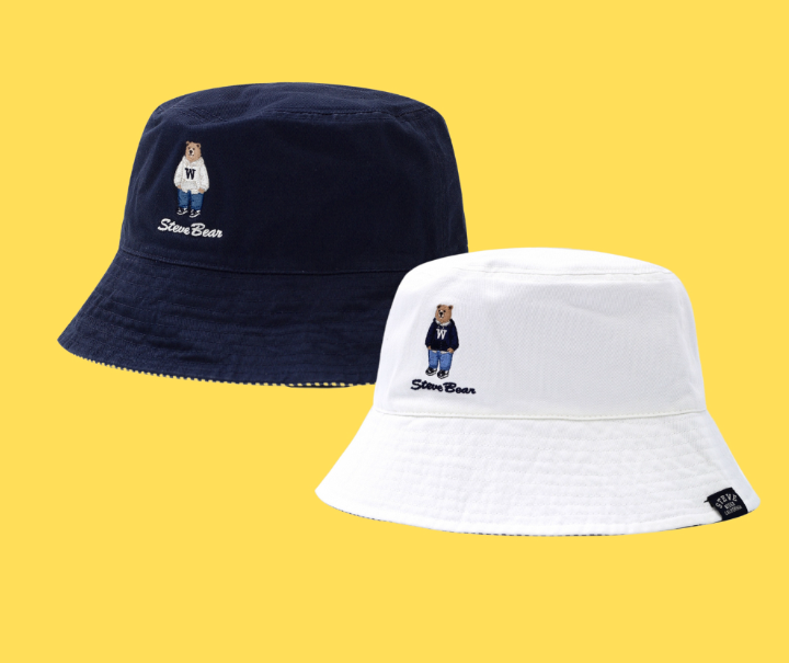 Mũ bucket họa tiết con gấu Mu bucket hoa tiet con gau