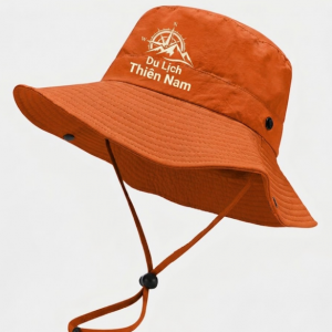 Nón tai bèo in logo Du Lịch Thiên Nam