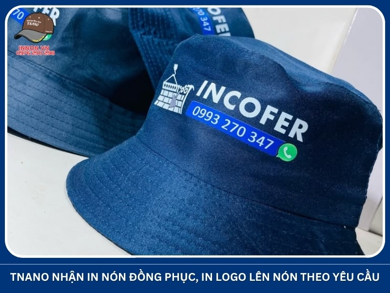 TNANO nhận in nón đồng phục, in logo lên nón theo yêu cầu