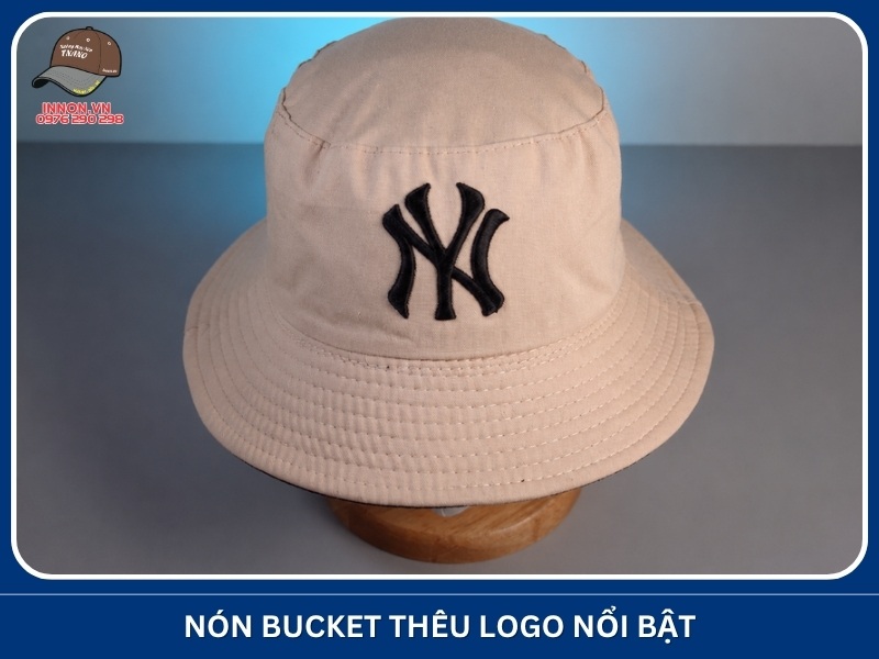 Đặt may nón Bucket local brand 6 Nón Bucket thêu logo nổi bật