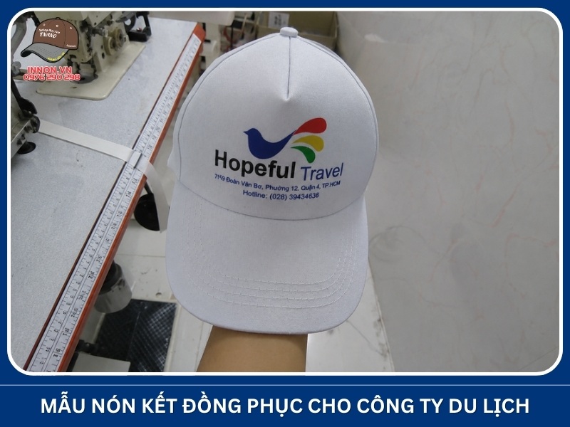 Mẫu nón kết đồng phục cho công ty du lịch