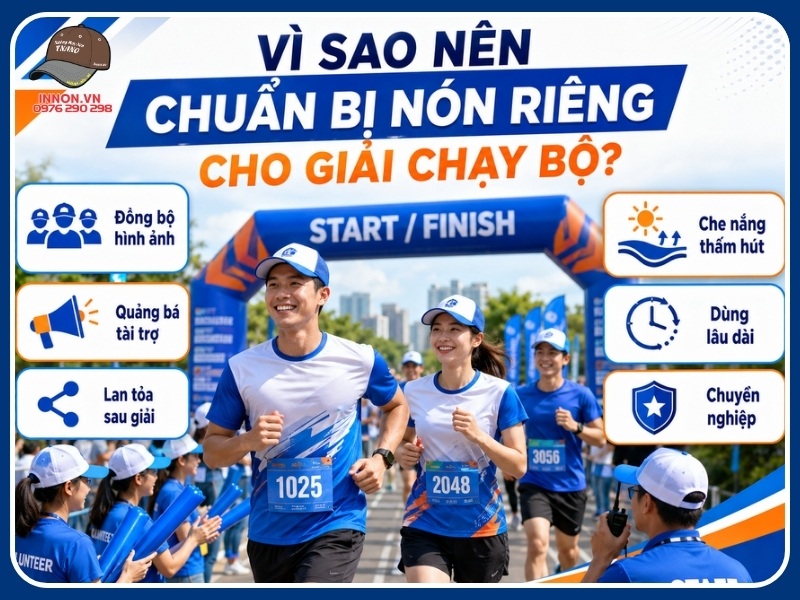Vì sao nên chuẩn bị nón riêng cho giải chạy bộ?
