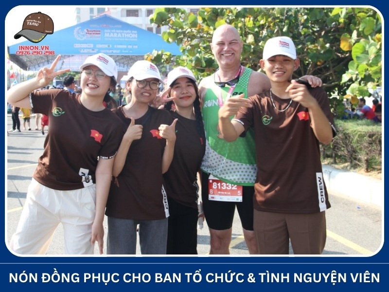 Nón đồng phục cho ban tổ chức và tình nguyện viên