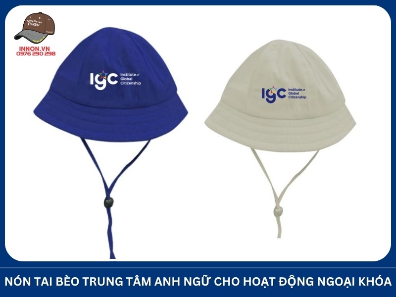 Nón tai bèo trung tâm Anh ngữ cho hoạt động ngoại khóa