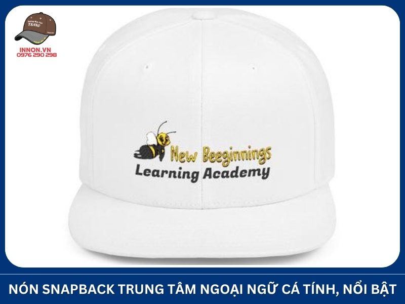 Nón snapback trung tâm ngoại ngữ cá tính, nổi bật