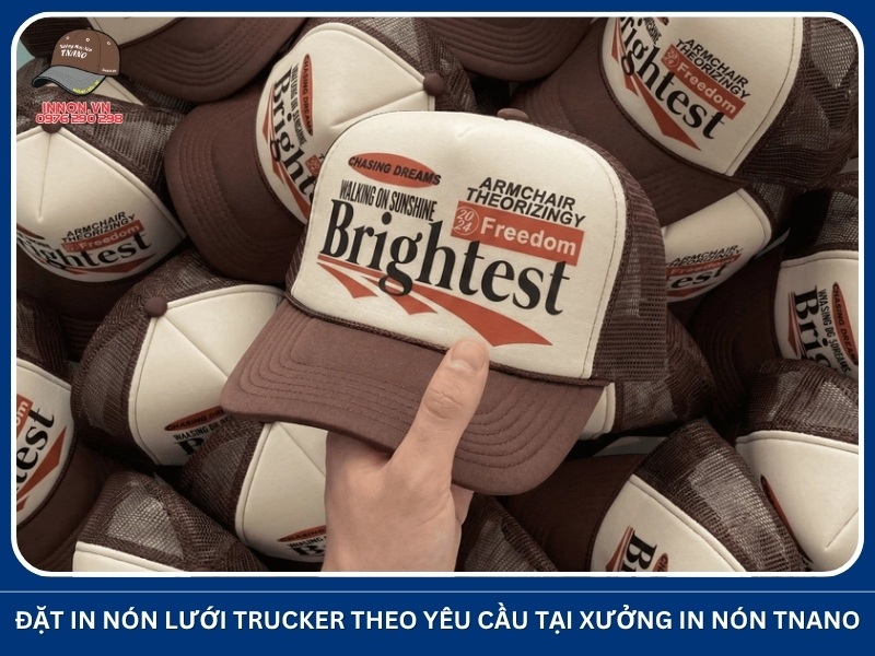 Nón lưới trucker là gì? TÌM HIỂU cấu tạo và cách chọn 25 Đặt in nón lưới trucker theo yêu cầu tại Xưởng In Nón TNANO