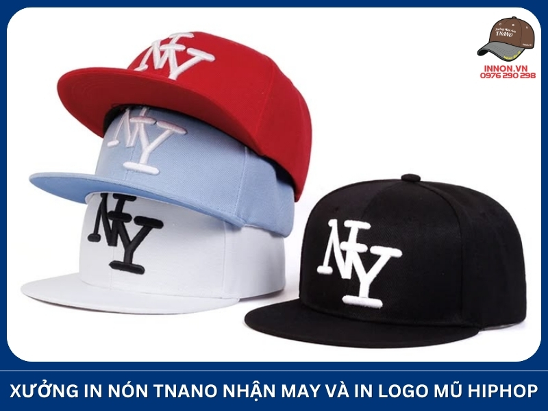 Xưởng In Nón TNANO nhận may và in logo mũ hiphop