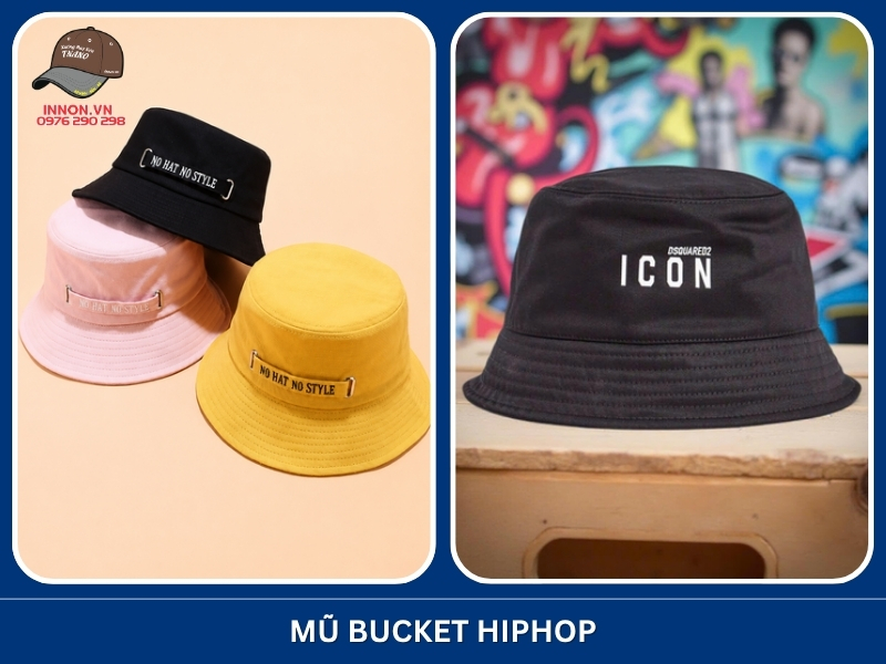 Mũ bucket hiphop