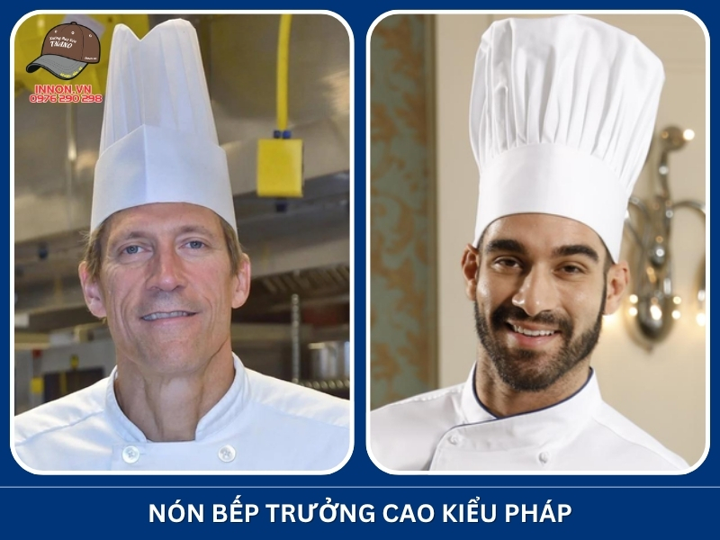 Nón bếp trưởng cao kiểu Pháp