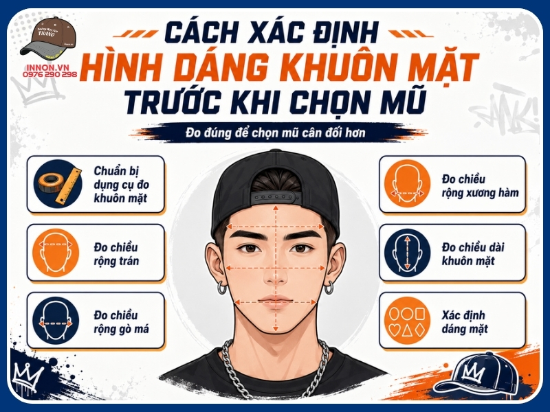 Cách xác định hình dáng khuôn mặt trước khi chọn mũ