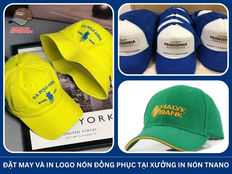 Cách kiểm tra chất lượng nón đồng phục khi nhận hàng ĐÚNG CHUẨN 15 Đặt may và in logo nón đồng phục tại Xưởng In Nón TNANO