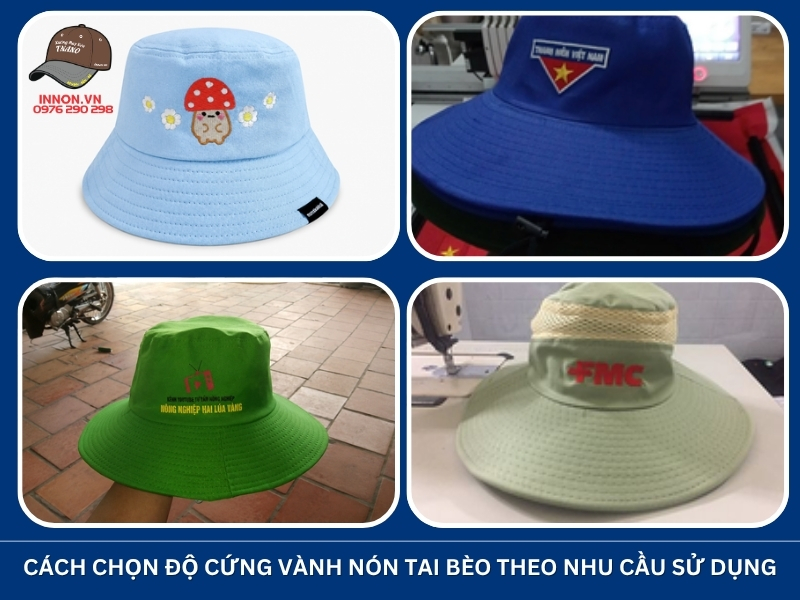 Nên chọn vành nón tai bèo cứng hay mềm khi đặt may? 19 Cách chọn độ cứng vành nón tai bèo theo nhu cầu sử dụng